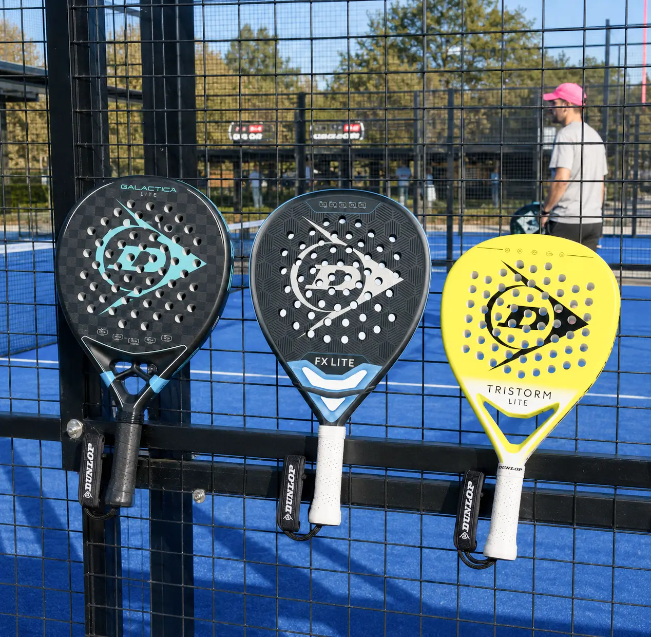 Padel player lady taking a break